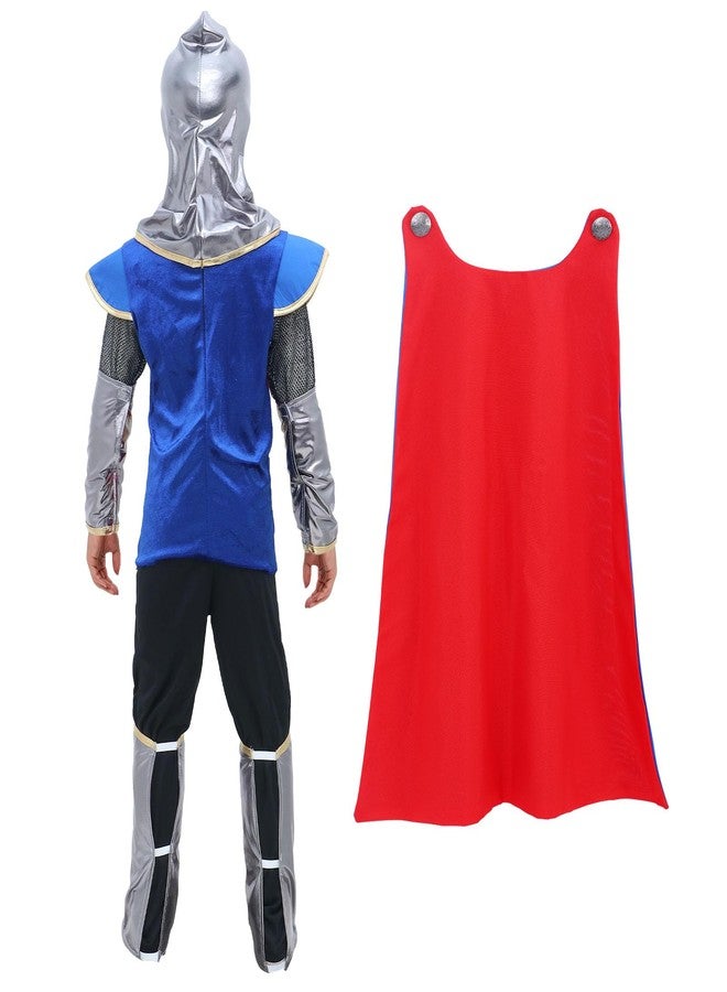G.C Kids Knight Costume Toddler Boy Dress Up Clothes Medieval Costumes with Cape Toys Accessories Halloween Cosplay Gifts - Image 3
